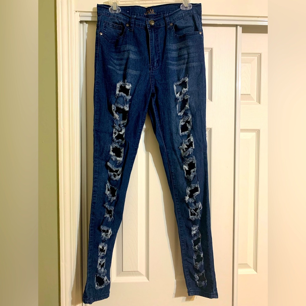 Women/Juniors AQ Denim Ripped Jeans Size 13